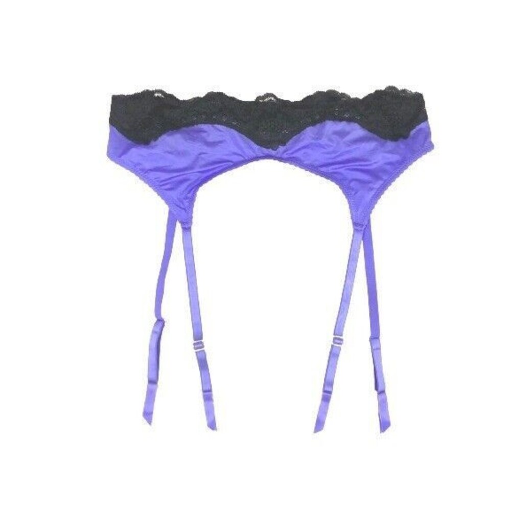 VICTORIA'S SECRET VERY SEXY LACE TRIM GARTER BELT LUSCIOUS LAVENDER XS/S NWT